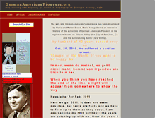 Tablet Screenshot of germanamericanpioneers.org